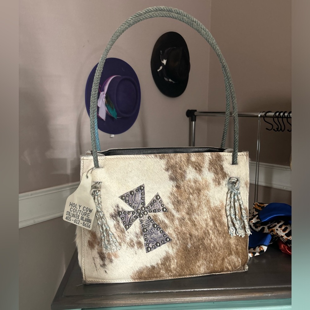 Holy Cow Couture rope handle purse